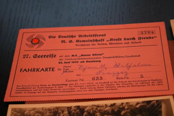 10 teiliges Konvolut - KDF Seereise Nr. 27 Monte Olivia  1935